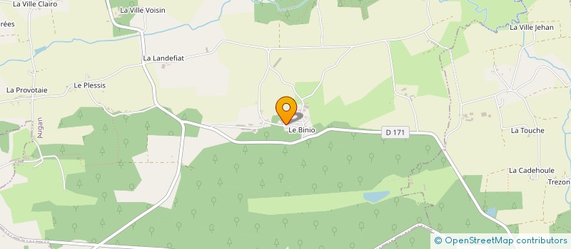 localisation de l'entreprise MADAME ALPHONSINE LE BEL  AUGAN