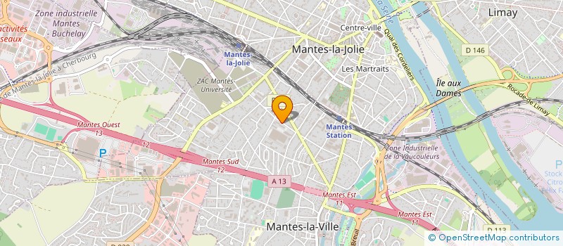 localisation de l'entreprise MADAME ALPHONSINE MENDY  MANTES-LA-VILLE