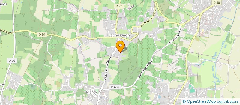 localisation de l'entreprise MADAME ALPHONSINE PLATET  LACHASSAGNE