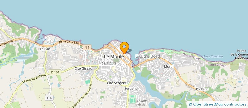 localisation de l'entreprise MADAME ALTAGRACIA CASTRO à LE MOULE