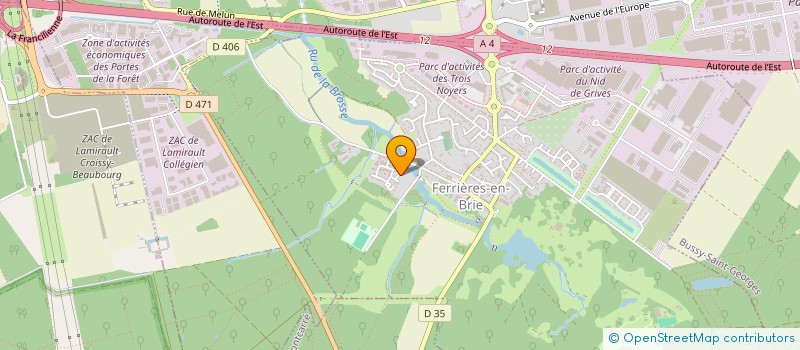 localisation de l'entreprise MADAME ALVINA ABISSI  FERRIERES-EN-BRIE