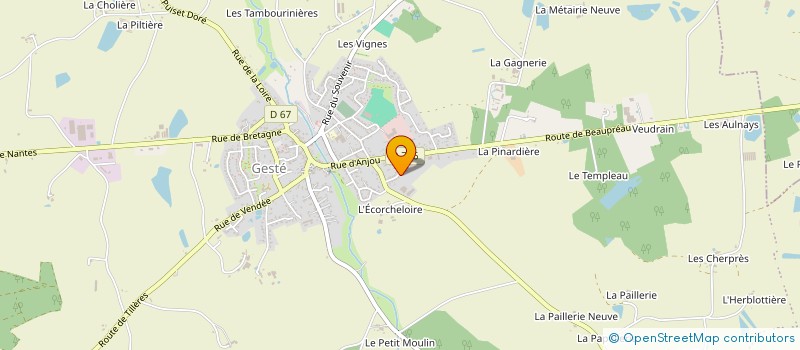 localisation de l'entreprise MADAME ALVINA CORRE à BEAUPREAU-EN-MAUGES