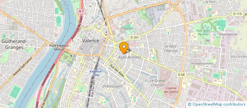 localisation de l'entreprise MADAME ALVINA DE DELOYE à VALENCE