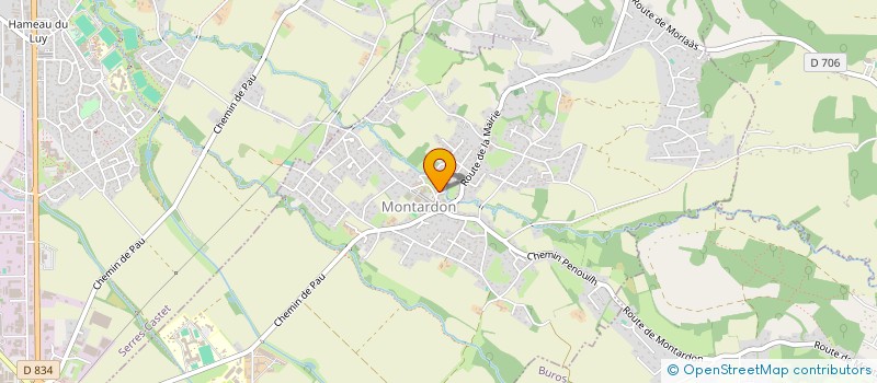 localisation de l'entreprise MADAME ALVINA RIBEYREIX  MONTARDON