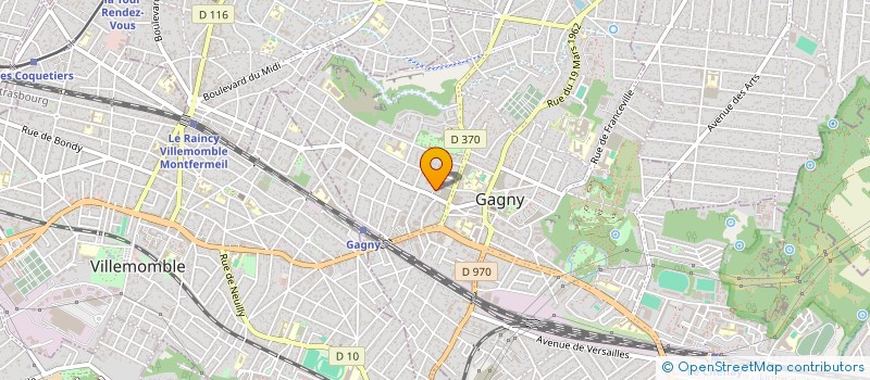localisation de l'entreprise MADAME ALVINE MEYINI KIDJOK à GAGNY