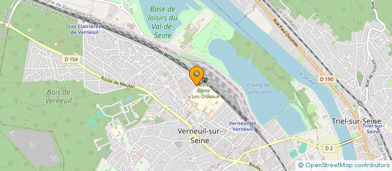 localisation de l'entreprise MADAME ALVINE NADINE DIN  VERNEUIL-SUR-SEINE