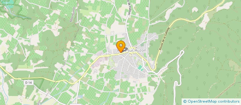 localisation de l'entreprise MADAME ALYA EL GHALMI  VILLES-SUR-AUZON