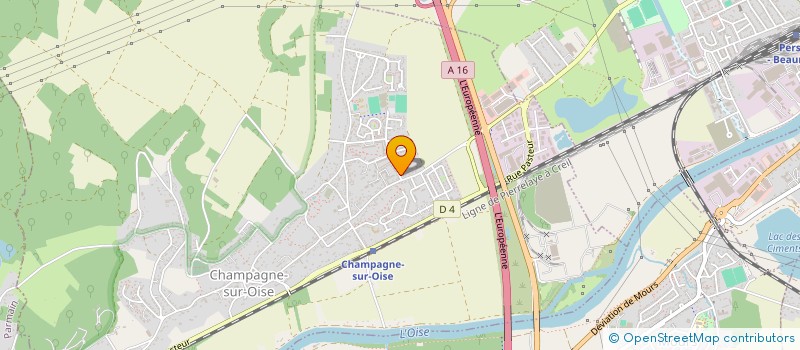 localisation de l'entreprise MADAME ALYCIA BASTEIRO à CHAMPAGNE-SUR-OISE