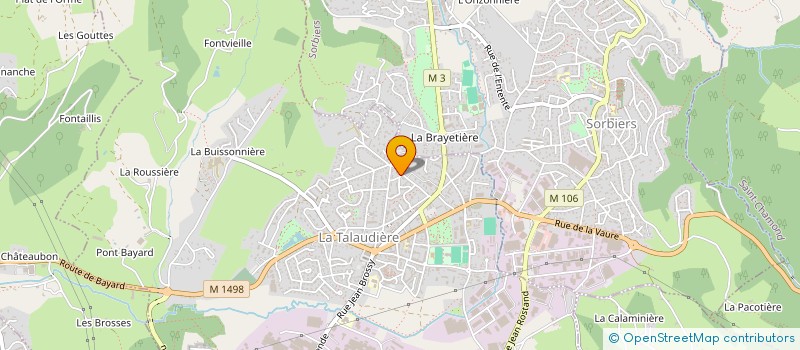 localisation de l'entreprise MADAME ALYCIA MASCARO  LA TALAUDIERE