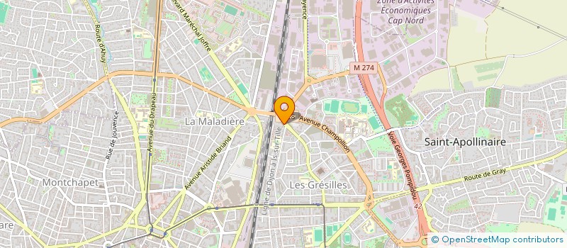 localisation de l'entreprise MADAME ALYCIA ROBERT à DIJON