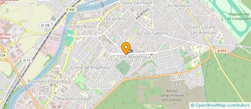 localisation de l'entreprise MADAME ALYCIA RUSSEL  COMPIEGNE