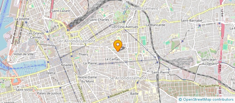 localisation de l'entreprise MADAME ALYCIA THOMAS  MARSEILLE