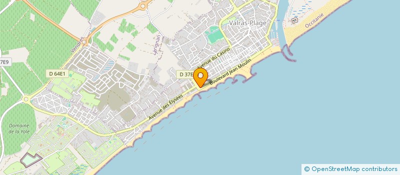 localisation de l'entreprise MADAME ALYNE FLORINA  VALRAS-PLAGE