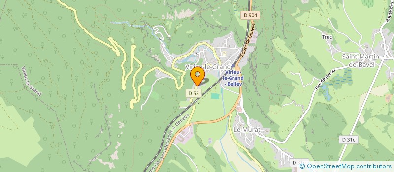 localisation de l'entreprise MADAME ALYNE NASCIMENTO DE SOUZA  VIRIEU-LE-GRAND