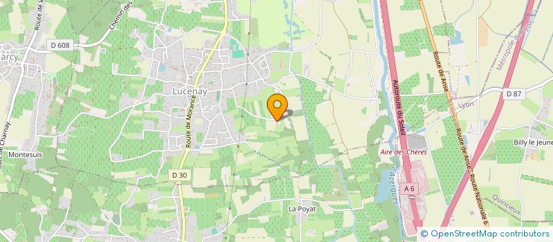 localisation de l'entreprise MADAME ALYSE DEPIAT  LUCENAY