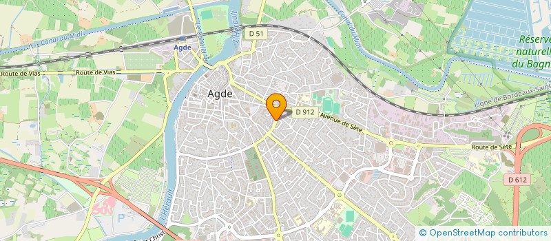 localisation de l'entreprise MADAME ALYSON DACHELET  AGDE