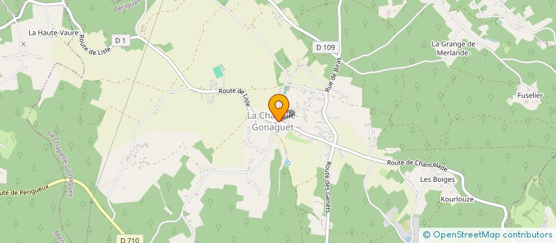 localisation de l'entreprise MADAME ALYSON LECLERC  LA CHAPELLE-GONAGUET