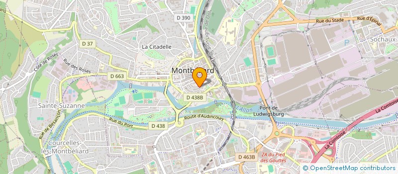localisation de l'entreprise MADAME ALYSON SOCRATE à MONTBELIARD