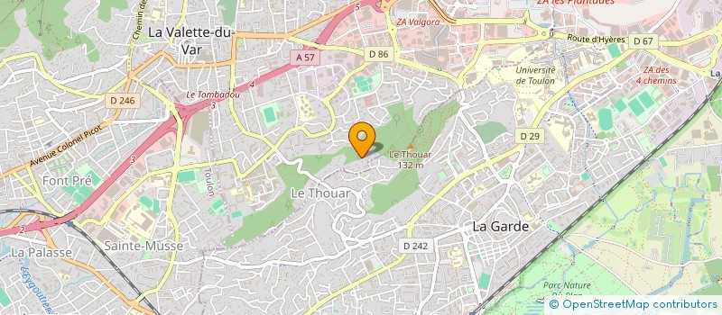 localisation de l'entreprise MADAME ALYSSA AUVARO  LA VALETTE-DU-VAR