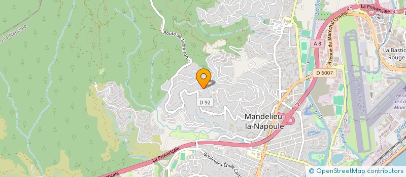 localisation de l'entreprise MADAME ALYSSA BAKHOUCHE  MANDELIEU-LA-NAPOULE