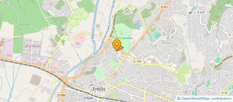 localisation de l'entreprise MADAME ALYSSA BENHADJ à FREJUS