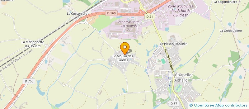 localisation de l'entreprise MADAME ALYSSA BOITEAU à LES ACHARDS