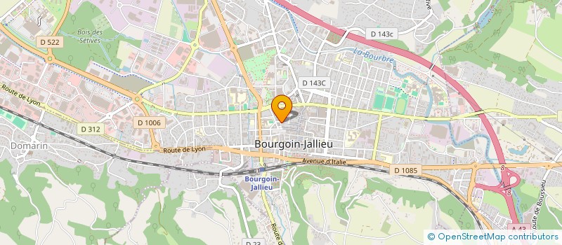 localisation de l'entreprise MADAME ALYSSA CLARIN  BOURGOIN-JALLIEU