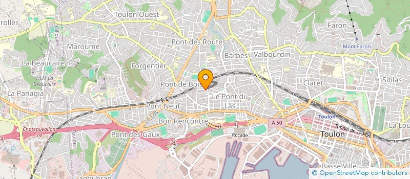 localisation de l'entreprise MADAME ALYSSA CLARO  TOULON