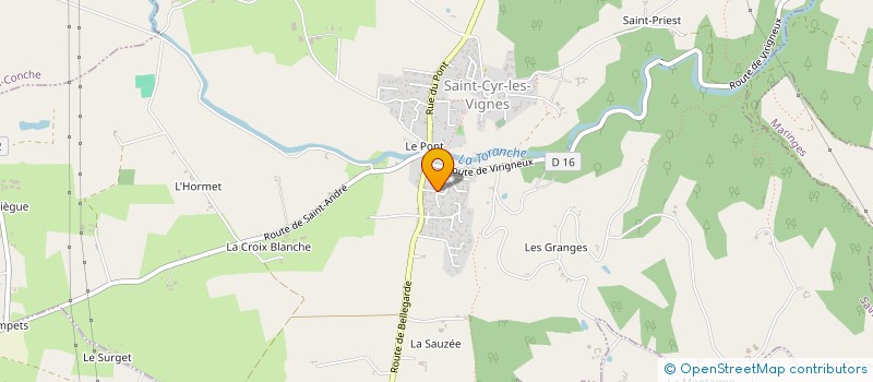 localisation de l'entreprise MADAME ALYSSA DURANTHON  SAINT-CYR-LES-VIGNES