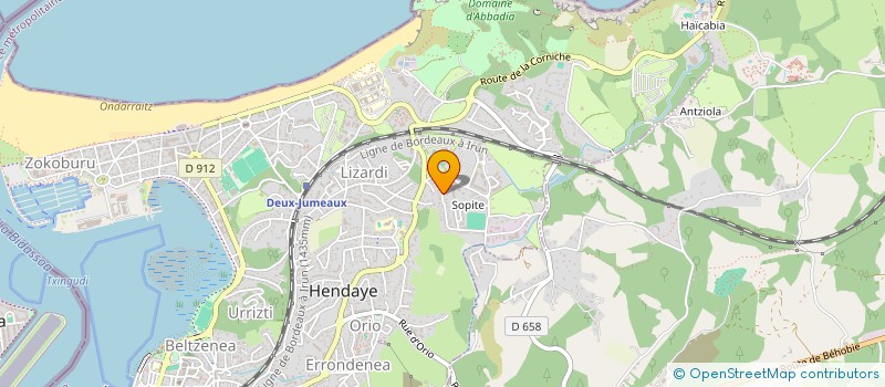 localisation de l'entreprise MADAME ALYSSA GUENIN  HENDAYE