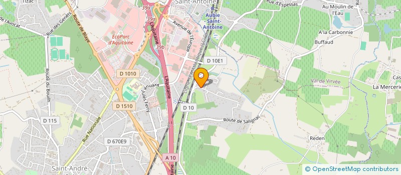 localisation de l'entreprise MADAME ALYSSA MAHDAOUI  SAINT-ANDRE-DE-CUBZAC