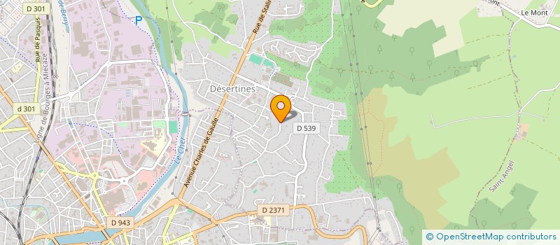 localisation de l'entreprise MADAME ALYSSA MARTINS  DESERTINES