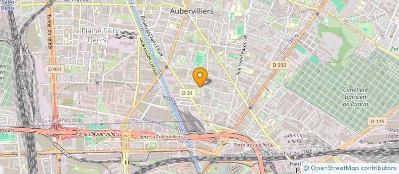 localisation de l'entreprise MADAME ALYSSA RICROS  AUBERVILLIERS