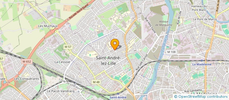 localisation de l'entreprise MADAME ALYSSA SOW à SAINT-ANDRE-LEZ-LILLE
