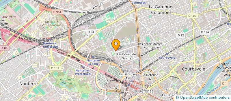 localisation de l'entreprise MADAME ALYSSA THOMAS  COURBEVOIE