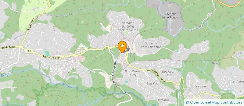 localisation de l'entreprise MADAME ALYSSA TOUCHE  VALBONNE