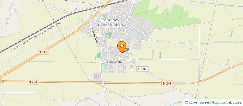 localisation de l'entreprise MADAME ALYSSIA BELLIVIER  FRONTENAY-ROHAN-ROHAN