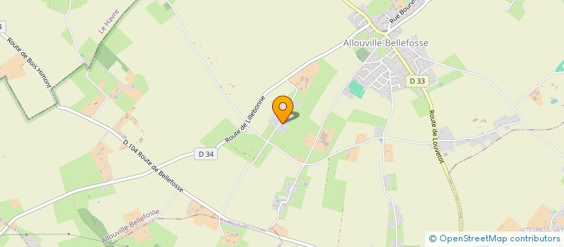 localisation de l'entreprise MADAME ALYSSIA BERNARDINO  ALLOUVILLE-BELLEFOSSE