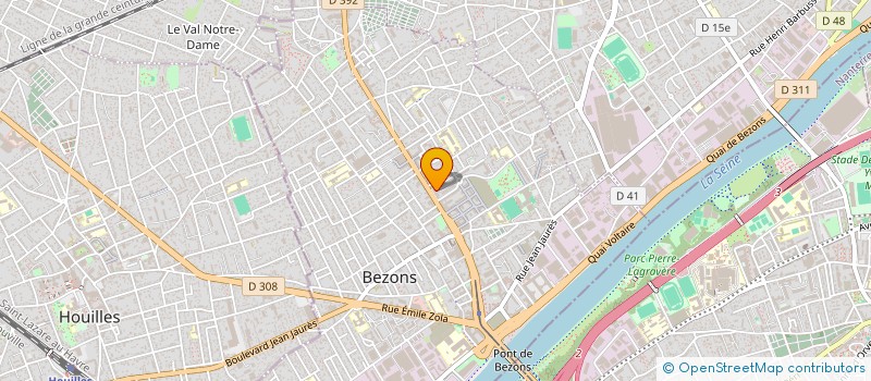 localisation de l'entreprise MADAME ALYSSIA DOS SANTOS  BEZONS