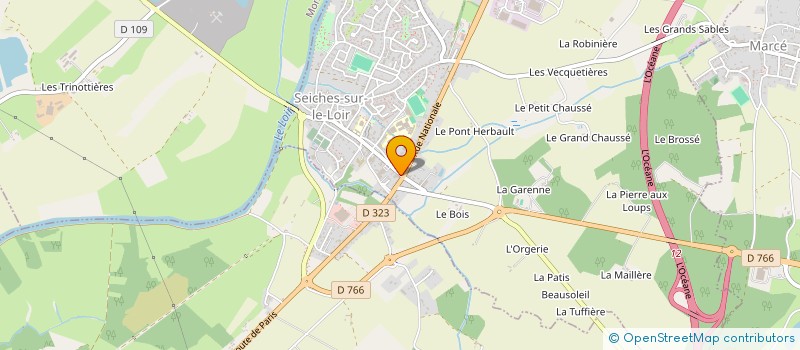 localisation de l'entreprise MADAME ALYSSIA DRUGEAU  SEICHES-SUR-LE-LOIR