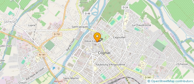 localisation de l'entreprise MADAME ALYSSIA MOYAN à COGNAC