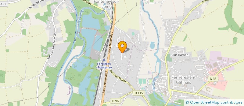 localisation de l'entreprise MADAME ALYSSON PALMIER  FONTENAY-SUR-LOING