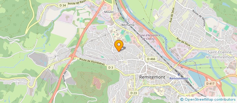 localisation de l'entreprise MADAME ALYSSON RIMPAULT  REMIREMONT