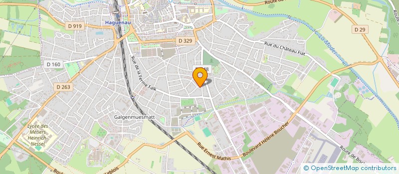 localisation de l'entreprise MADAME ALYSSON SCHMITT  HAGUENAU