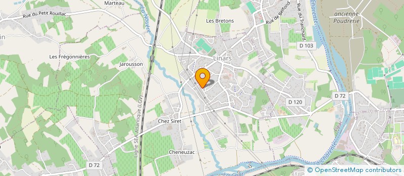 localisation de l'entreprise MADAME ALYZEE LANTENOIS  LINARS