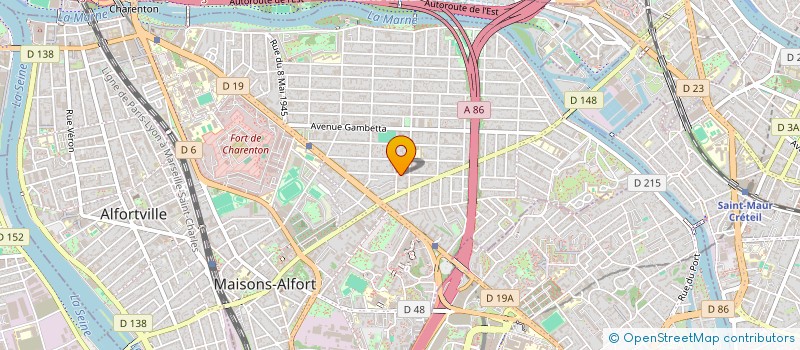 localisation de l'entreprise MADAME ALYZEE MARIE-ROSE  MAISONS-ALFORT