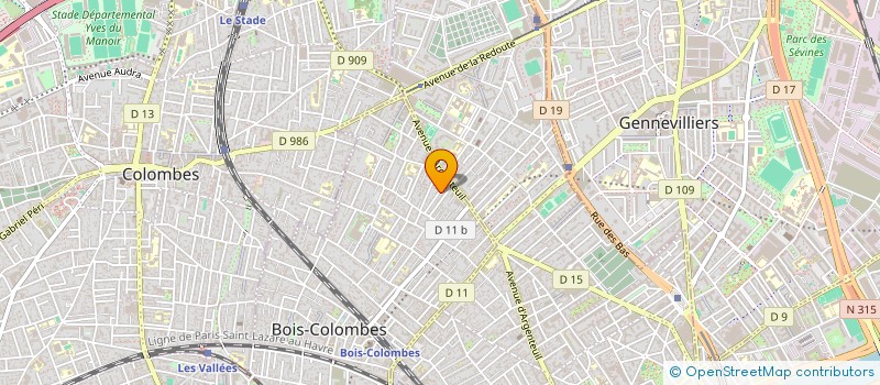 localisation de l'entreprise MADAME ALZBETA GALLIKOVA à BOIS-COLOMBES