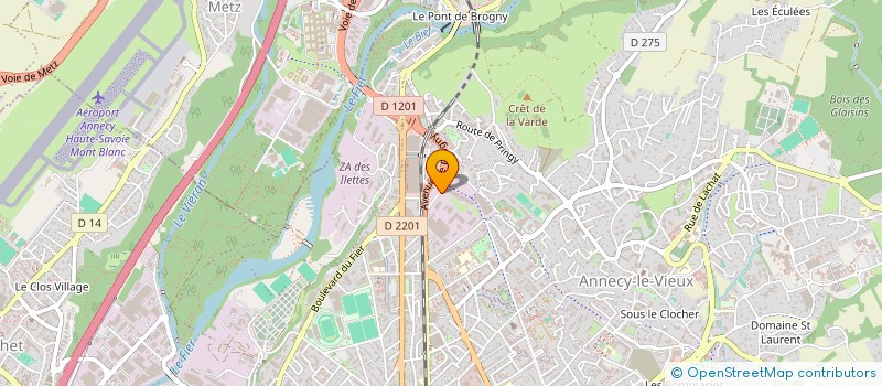 localisation de l'entreprise MADAME ALZIRA LOURENCO à ANNECY