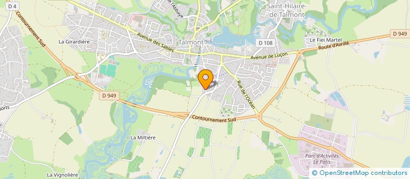 localisation de l'entreprise MADAME AMA DJISSENOU  TALMONT-SAINT-HILAIRE