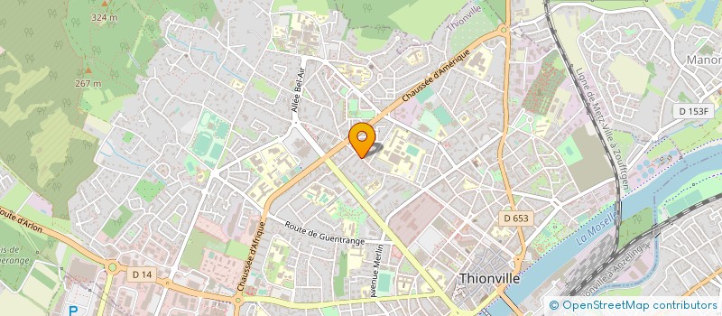 localisation de l'entreprise MADAME AMADY SANDIA  THIONVILLE